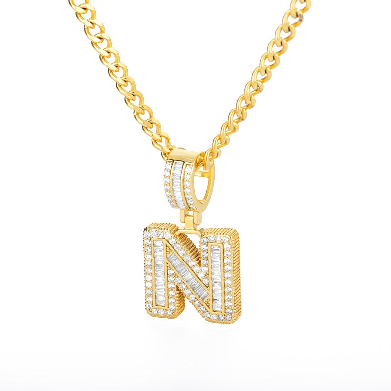 A-Z Gold "Iced Out Edition" Necklace